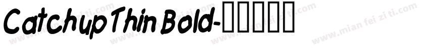 Catchup Thin Bold字体转换